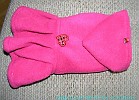 KL-001 Hundekleidchen Pink mit Herzen Material Polarfleece